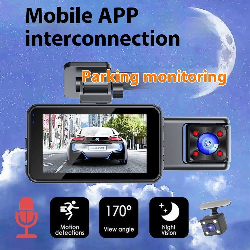 3 Lens Video Driving Recorder